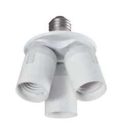 Adaptador 1xE27 a 3xE27