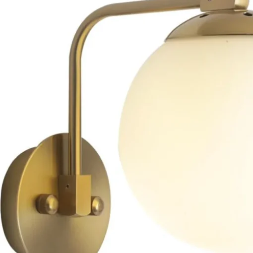 Aplique de pared Bola Latón 1XE27 15CMØ