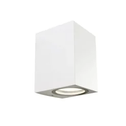 Aplique de pared Confo 1L aluminio blanco 1XGU10 exterior estilo moderno IP44