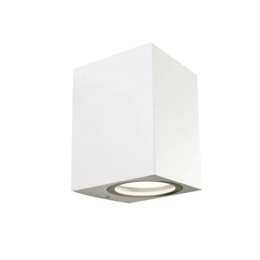 Aplique de pared Confo 1L aluminio blanco 1XGU10 exterior estilo moderno IP44