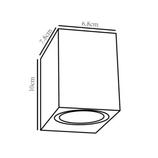 Aplique de pared Confo 1L aluminio blanco 1XGU10 exterior estilo moderno IP44