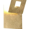 Aplique de pared Leano Oro Cuadrado LED 6w 3000k