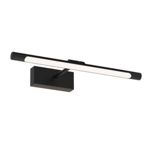 Aplique de pared Madge LED 6w 420lm 4000k IP44 40cm moderno acabado negro ideal para baños
