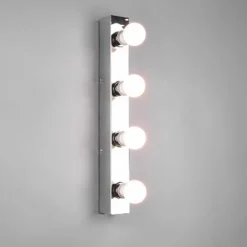 Aplique de pared Theatro Cromado 4XE27 55CM Ancho