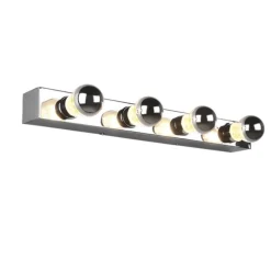 Aplique de pared Theatro Cromado 4XE27 55CM Ancho