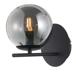 Aplique de pared Vary 1L Negro 1xE14