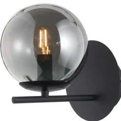 Aplique de pared Vary 1L Negro 1xE14