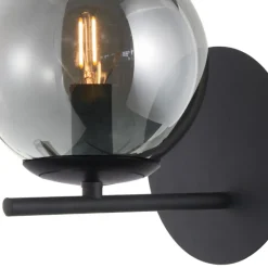 Aplique de pared Vary 1L Negro 1xE14