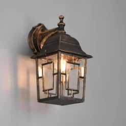 Aplique de pared Volturno Oro-Óxido 1XE27 30cm Altura