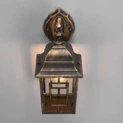 Aplique de pared Volturno Oro-Óxido 1XE27 30cm Altura
