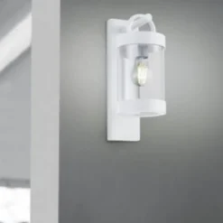 Aplique Sambesi blanco sensor crepuscular