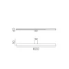 Aplique Tiwall 16w 3000k cromo