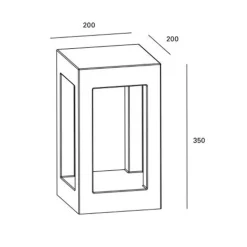 Baliza Box 350mm