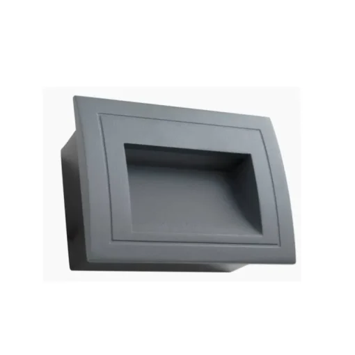 Baliza de empotrar 6w gris oscuro 3000k