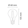 Bombilla estándar 10w 3000k Dimmable