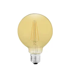Bombilla globo D95 led 7w ámbar