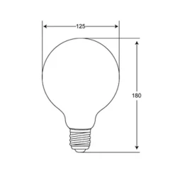 Bombilla Globo Ámbar 8W dimmable 2000K