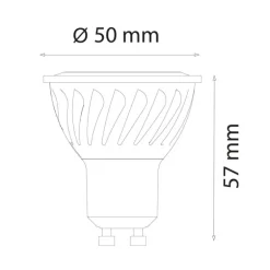 Bombilla GU10 8.2w 3 tonos