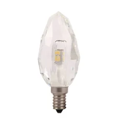 Bombilla vela cristal K9 4.3w cristal