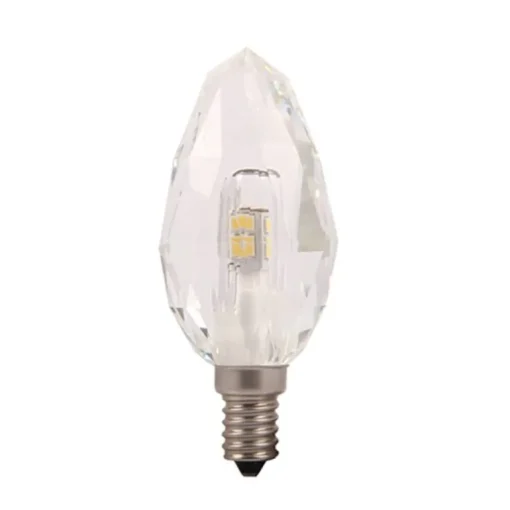 Bombilla vela cristal K9 4.3w cristal