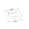 Downlight cuadrado Ng 6w 4000k
