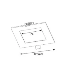 Downlight cuadrado Ng 6w 4000k