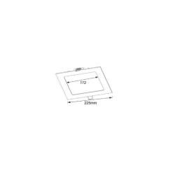 Downlight cuadrado NG 20w 4000k