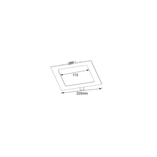 Downlight cuadrado NG 20w 4000k