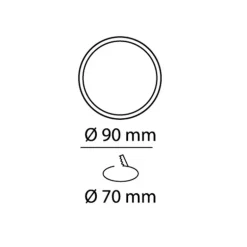 Downlight Kaju cromo 8w 4200k IP44