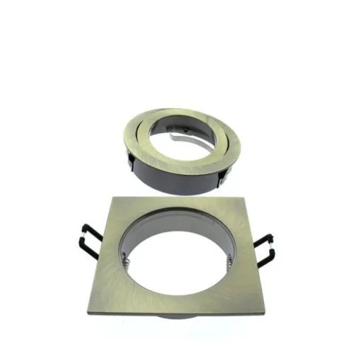 Empotrable cuadrado Helium oro viejo