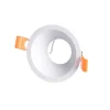 Empotrable de techo Living redondo en aluminio blanco 1XGU10 estilo moderno 8cm Ø