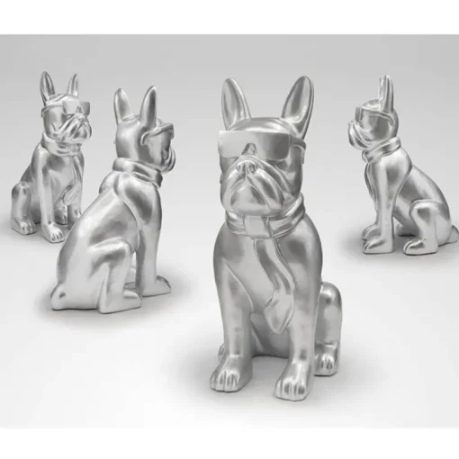 Figura Bulldog Plata XXL