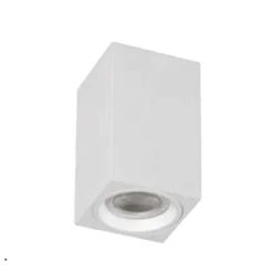 Foco cubo superficie blanco