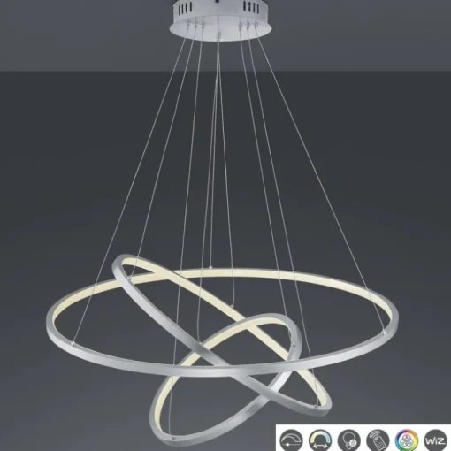 Lámpara colgante Aarón RGB+APP Níquel