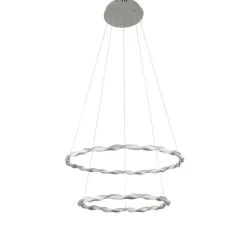 Lámpara Colgante aluminio 2L, 37W