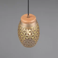 Lámpara colgante Bidar 1L Café