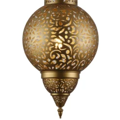 Lámpara colgante de techo Jericó 1XE27 acabado metal cobre estilo árabe 30cm Ø