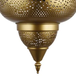 Lámpara colgante de techo Hatta 1XE27 acabado metal cobre estilo árabe 30cm Ø