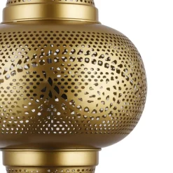 Lámpara colgante de techo Hatta 1XE27 acabado metal cobre estilo árabe 30cm Ø
