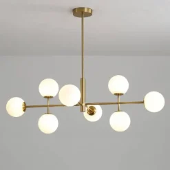 Lámpara colgante Doris 8l oro