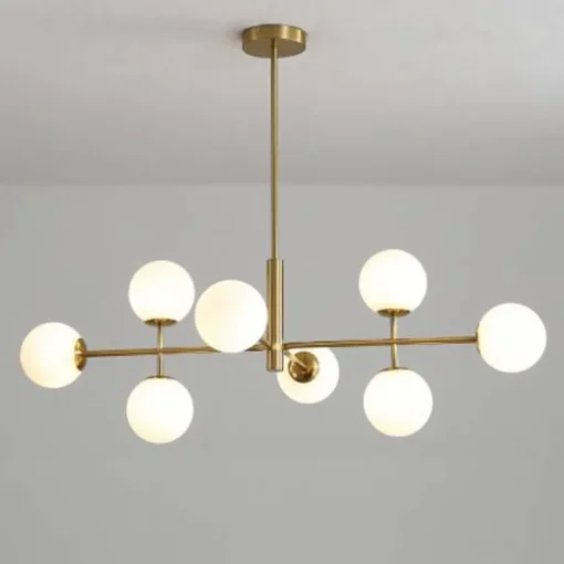 Lámpara colgante Doris 8l oro