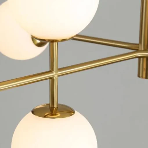 Lámpara colgante Doris 8l oro