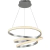 Lámpara colgante LED 96W aluminio plata
