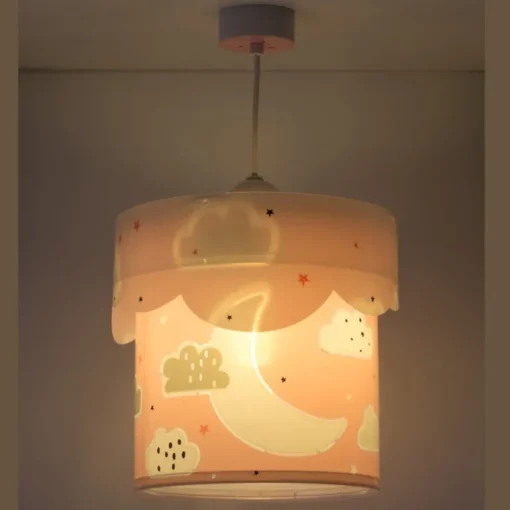 Lámpara colgante Moon Rosa