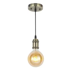 Lámpara colgante vintage, 1 luz
