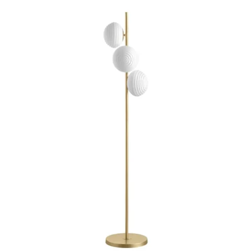 Lámpara de pie Ciao Latón Cuero 3XE27 28CM Ø