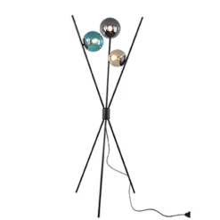 Lámpara de pie Lance Negro/Colores 3XE14 60CM Ø