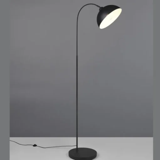 Lámpara de pie Sierra Negro 1XE27 170cm Alto
