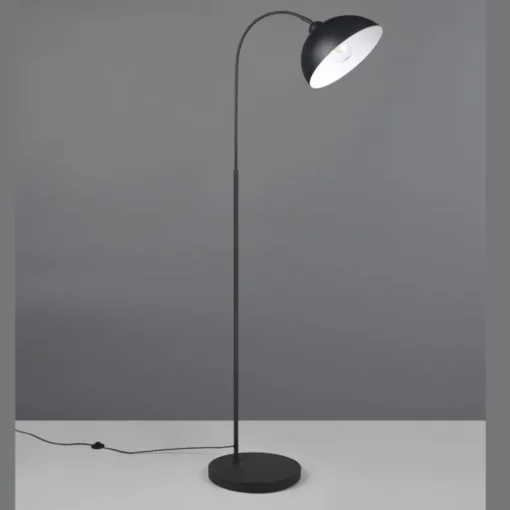 Lámpara de pie Sierra Negro 1XE27 170cm Alto