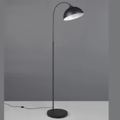 Lámpara de pie Sierra Negro 1XE27 170cm Alto